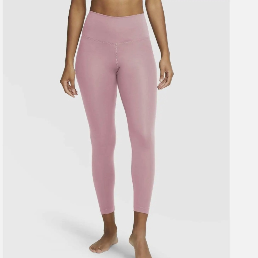 Nike Women's High Rise Dri-FIT Leggings Pink Size Medium